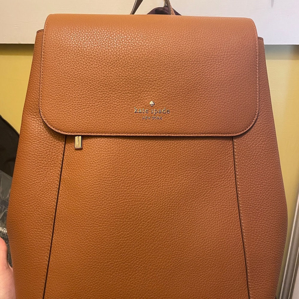 NWOT Kate Spade Tan Leather Backpack